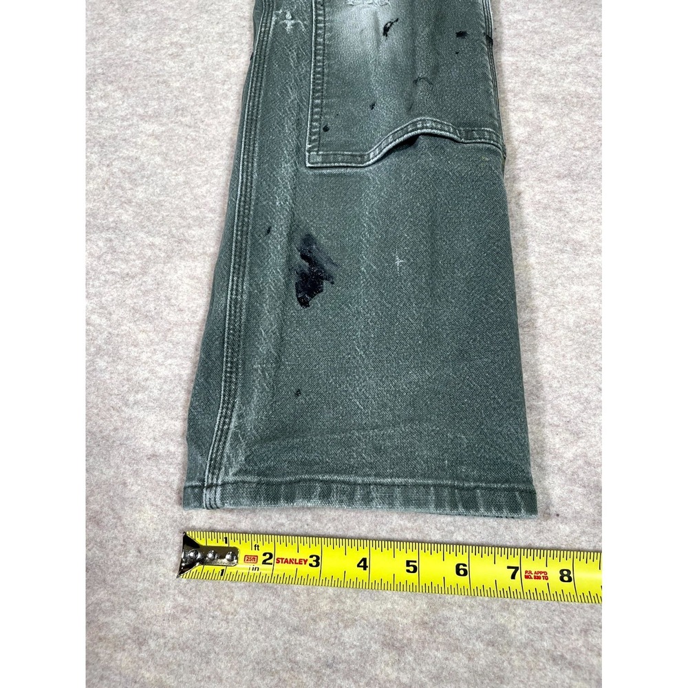 Carhartt Relaxed Fit Carpenter Pants Mens 30x30 Gray Straight Leg Distressed - Picture 16 of 16